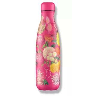 Bouteille isotherme 500ml Pompons roses