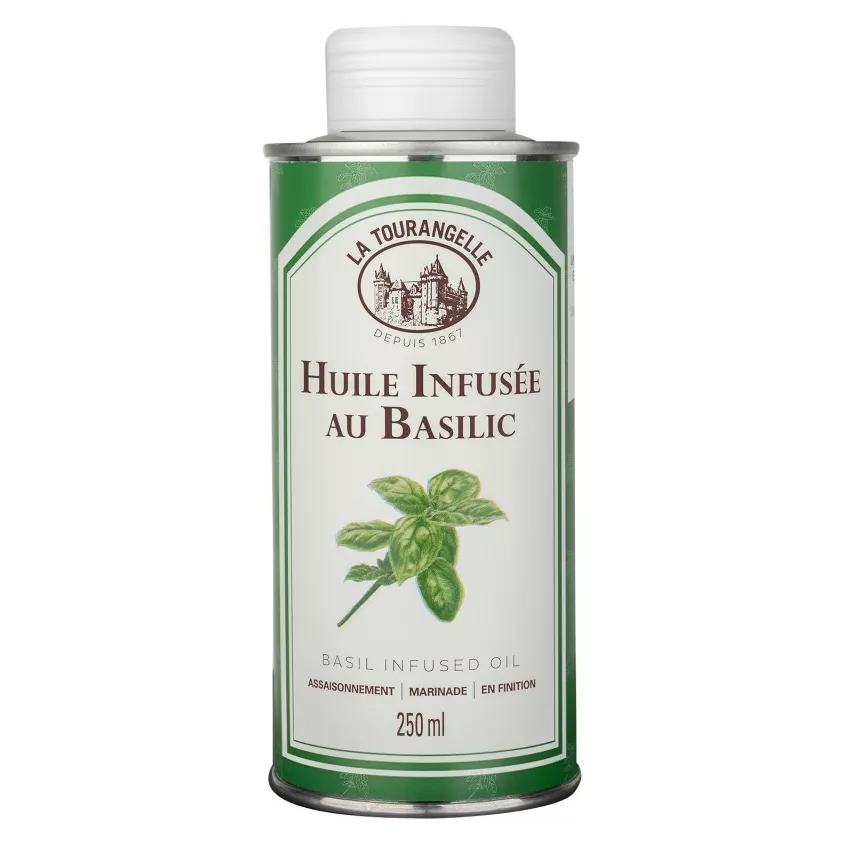 Huile infusée au Basilic (250ml)