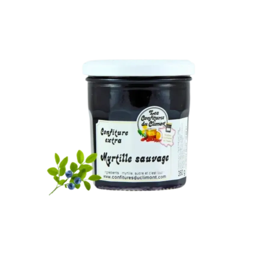 Confiture de myrtilles 350g