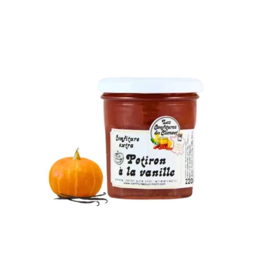 Confiture de potiron à la vanille 220g