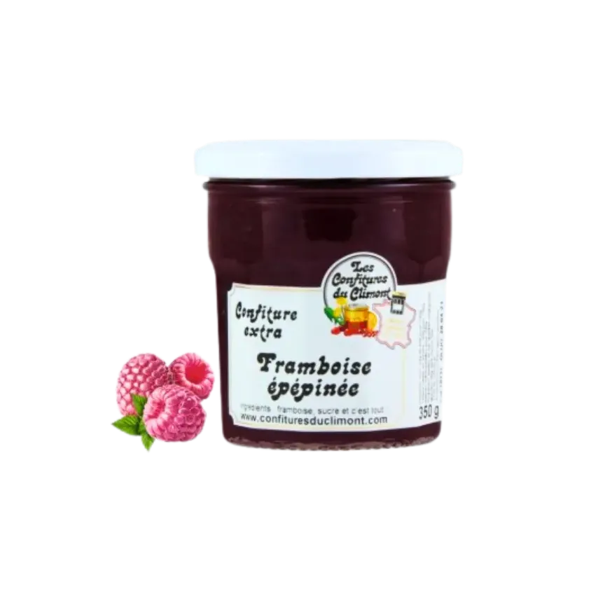 Confiture framboise épépinées 350g