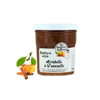 Confiture mirabelle à la cannelle 350g