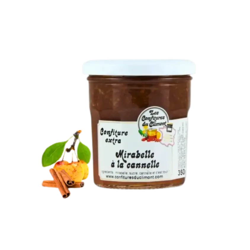 Confiture mirabelle à la cannelle 350g