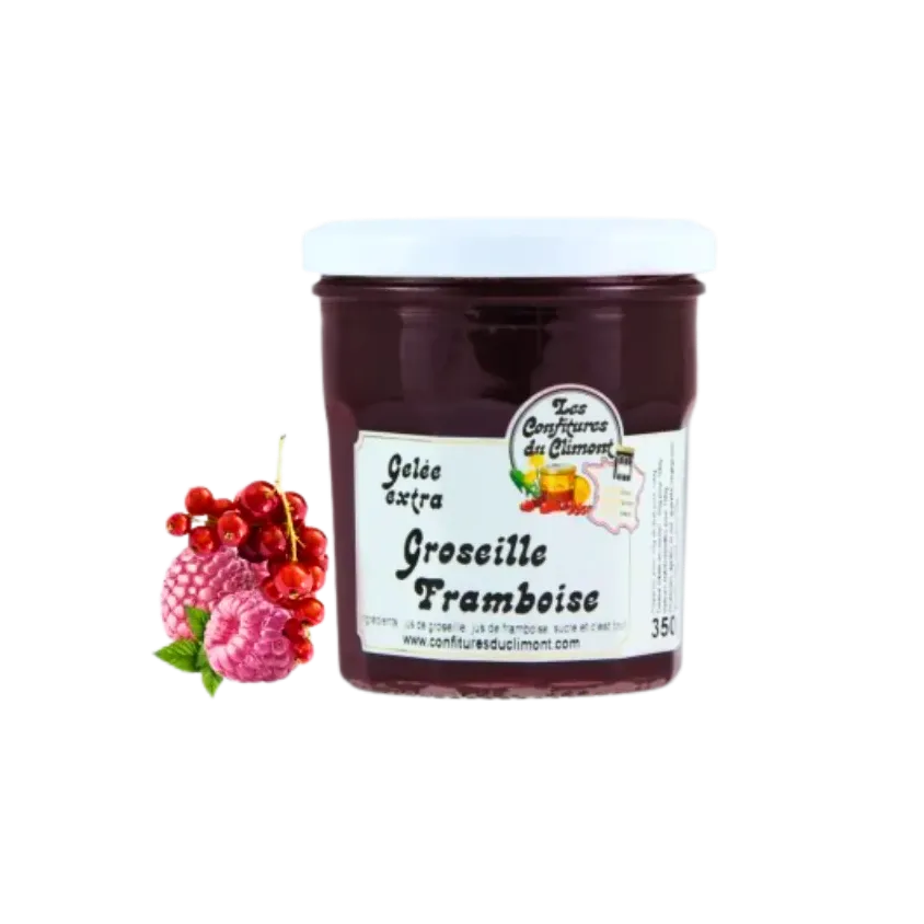 Gelée de framboises groseilles 350g