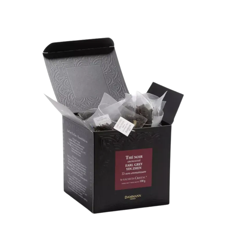 EARL GREY YIN ZHEN, 50 SACHETS CRISTAL ® Damman