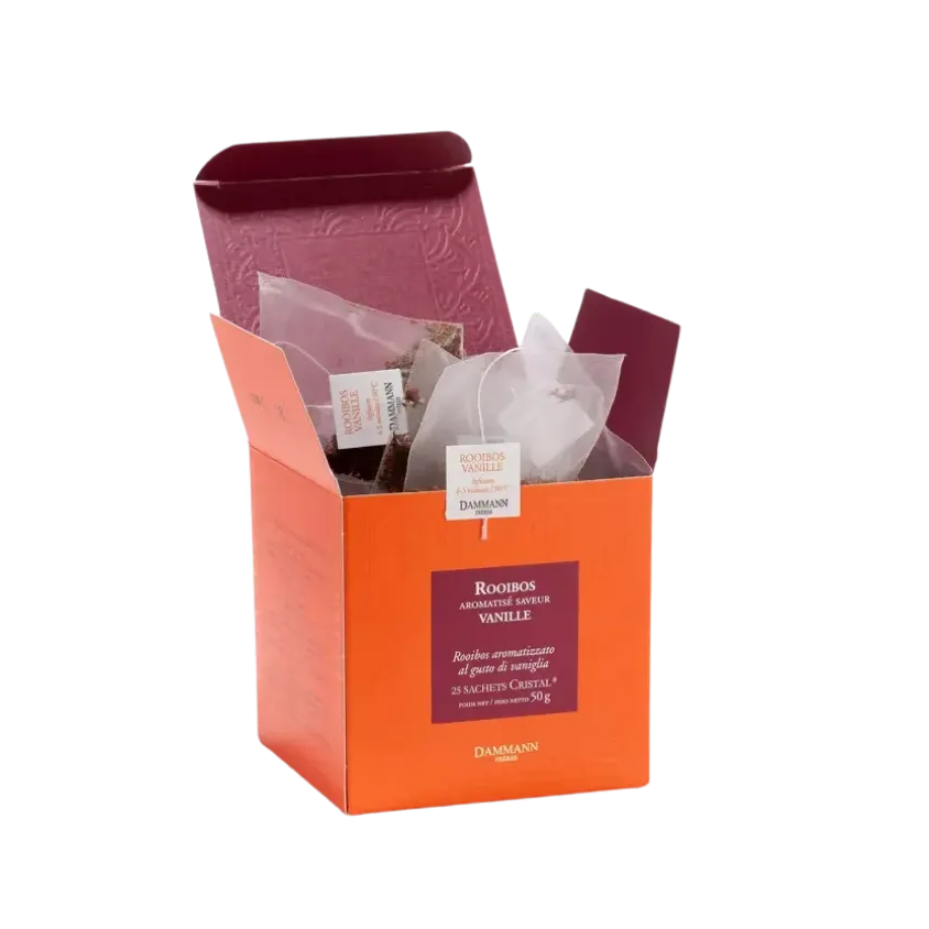 ROOIBOS VANILLE, 25 SACHETS CRISTAL ® DAMMANN