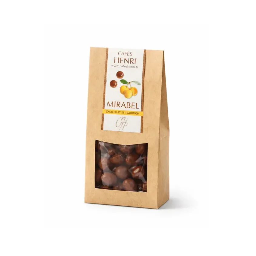 Chocolat croustillant finement parfumé à l'eau de vie de mirabelles