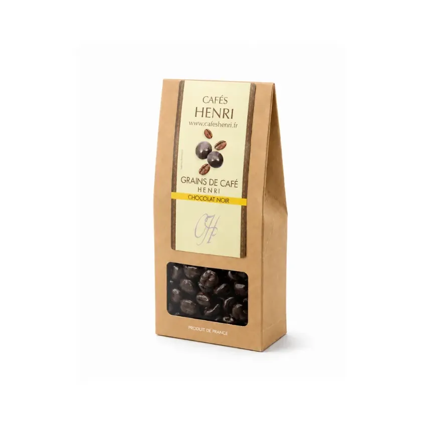 Grains de café enrobés de chocolat noir