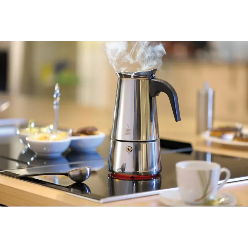 Cafetière italienne en inox Emilio - 6 tasses