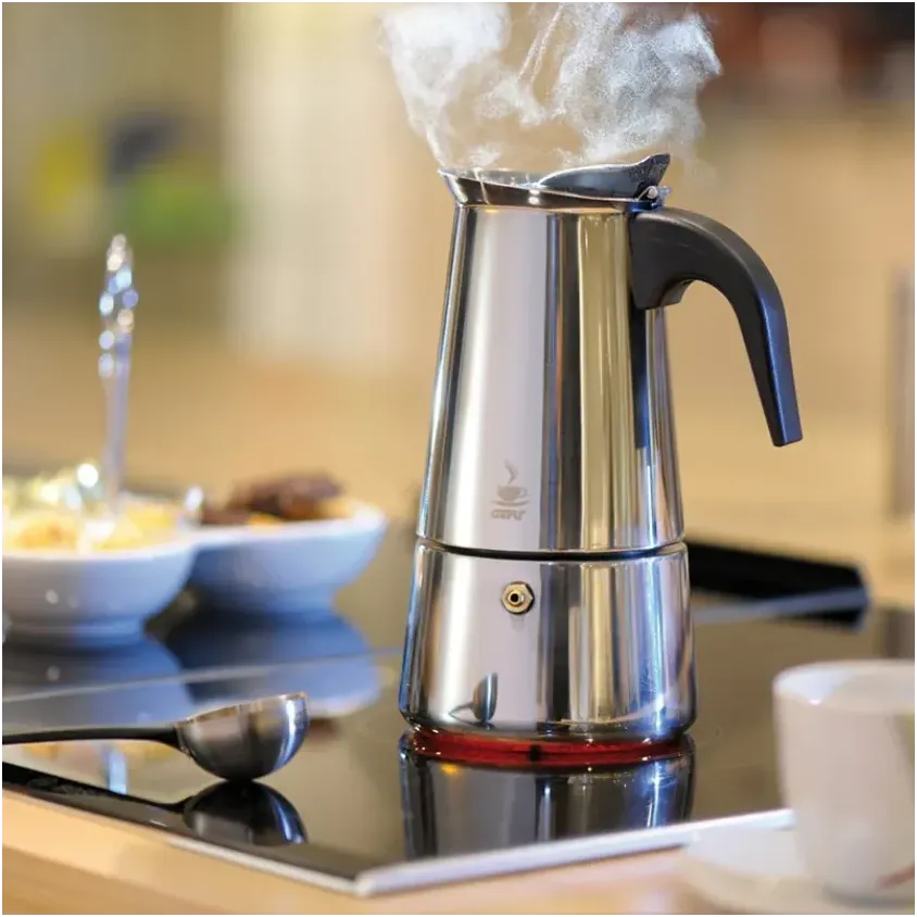 Cafetière italienne en inox Emilio - 4 tasses