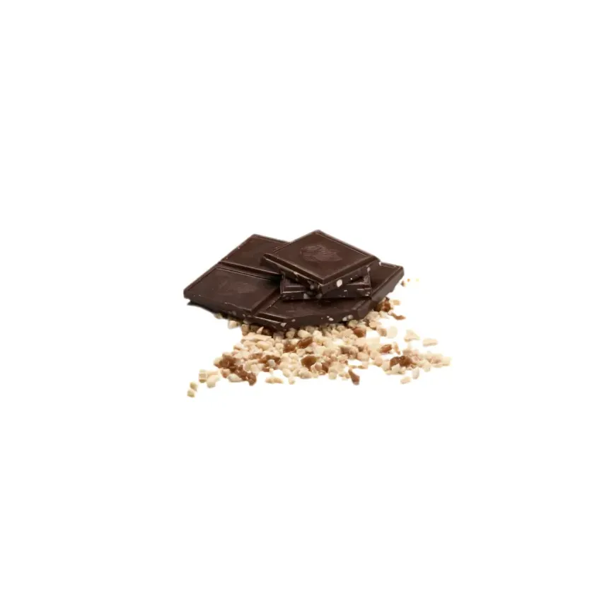 Tablette chocolat noir Amandes Caramel Fleur de sel 56% BIO 100g