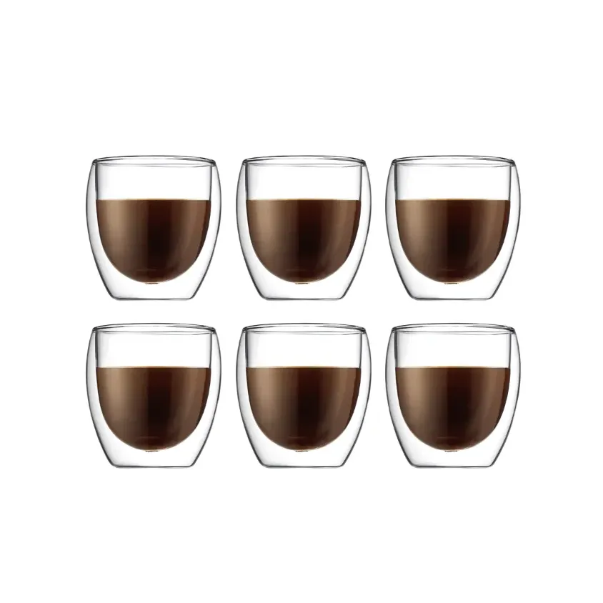 Set de 6 verres double paroi PAVINA Bodum – 25 cl