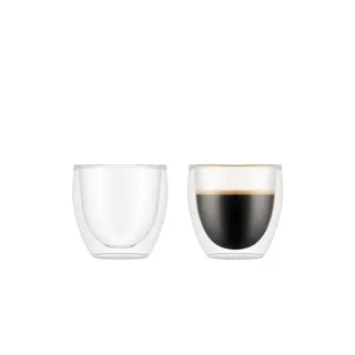 Set de 2 verres à espresso double paroi PAVINA Bodum – 8 cl