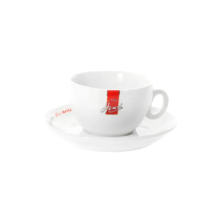 Tasses Henri Egg Chocolat avec sous-tasses 23 cl - lot de 6