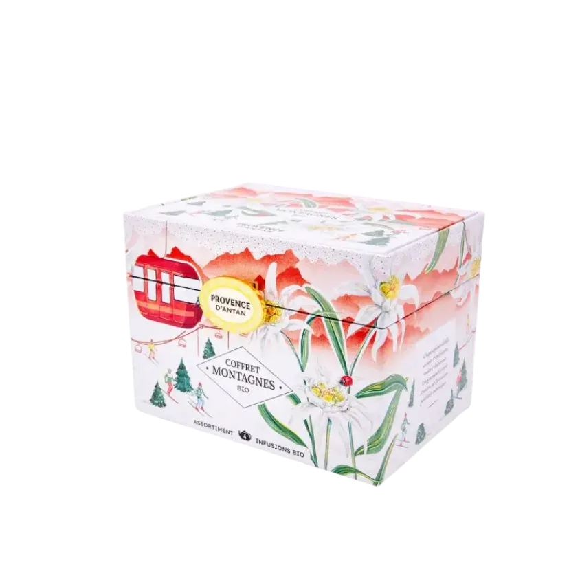 Coffret Tisanes des Montagnes Bio – 4 recettes, 20 sachets