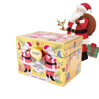 Coffret Tisane Père Noël Bio Rooibos Mandarine – 20 sachets
