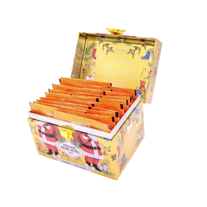 Coffret Tisane Père Noël Bio Rooibos Mandarine – 20 sachets