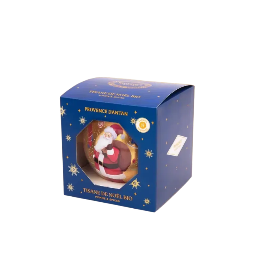 Boule de Noël Tisane Pomme & Épices Bio – 8 sachets