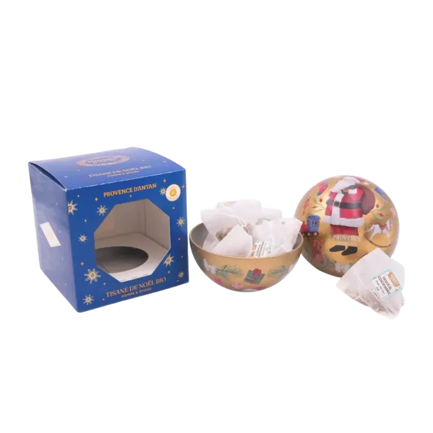 Boule de Noël Tisane Pomme & Épices Bio – 8 sachets