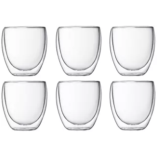 Pavina double paroi 25cl Bodum - Lot de 6