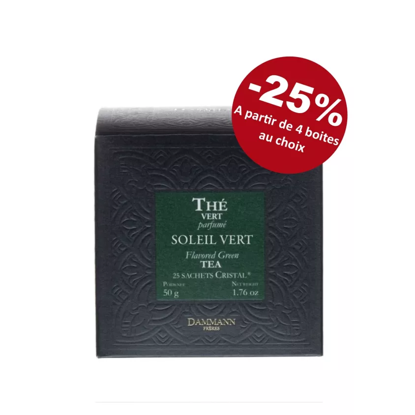 SOLEIL VERT, 25 SACHETS CRISTAL ® DAMMANN