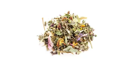Tisane plante: infusion verveine, menthe, tilleul